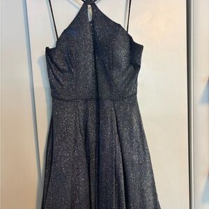Elegant Gray Sparkle Dress